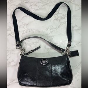 Coach Black Patented Leather Crossbody Bag EUC